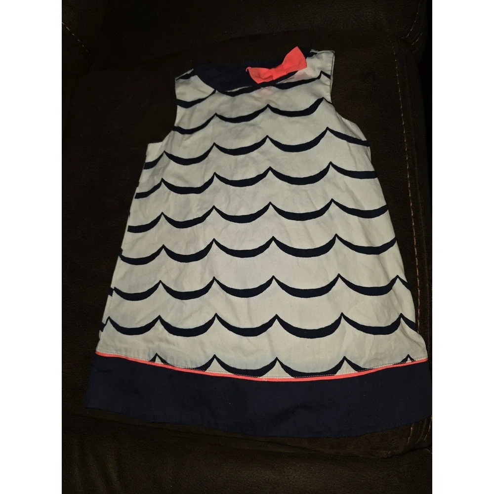 Gymboree‎ layette line wavy navy dress size 18 24 months